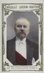 Raymond Poincaré, Presidente da República Francesa (foto colorida) de French School