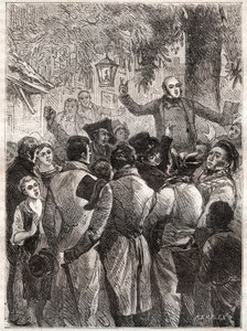Leitura do panfleto de Louis Marie de Lahaye de Cormenin (1788-1868) em 1838 (Tres-humbles remonstrances by Timon about a compensation of a new kind that the civil list pretends to establish between four million that it owing to the Tresor and four mill de French School