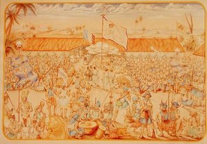 Recepção dada pelo Rei de Dahomey para os Enviados Franceses de French School