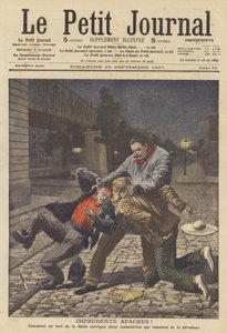 Apaches sem recato! (cor litho) de French School