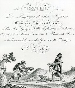 Colecção de Paisagens e outras figuras, desenhadas e artisticamente gravadas por Johann Georg Wille de French School