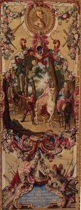Tapeçaria de Regence Gobelins com a história de Dom Quixote, 1717-18 de French School