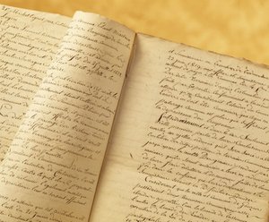 Registo de uma cidade francesa. Século XVIII. de French School