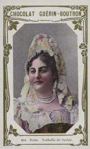 Rainha Nathalie da Sérvia (foto colorida) de French School