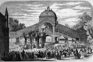 Cerimônia Religiosa - 15 de agosto de 1858: Missa da Celebração da Assunção no altar dos Pelerins de Santa Ana d
