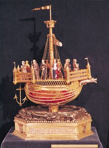 Relicário de Santa Úrsula, 1574 (ouro, prata e esmalte)