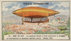 Aeronave eléctrica de Renard e Krebs, Meudon, França de French School