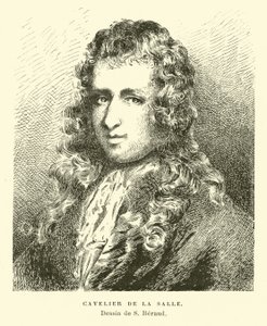 Rene-Robert Cavalier de La Salle, explorador francês de French School