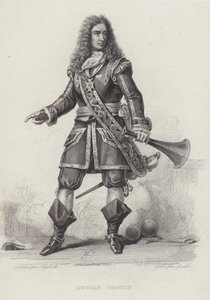 Rene Duguay-Trouin, corsário francês (gravura) de French School