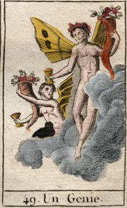Representação do Gênio da Natureza. Da "Mitologia da Juventude" de Pierre Blanchard 1803. de French School