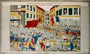 Insurreição Republicana em Lyon, 9 a 14 de abril de 1834 de French School