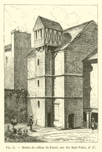 Restos do Fortet College, rue des Sept-Voies, nº 27 de French School