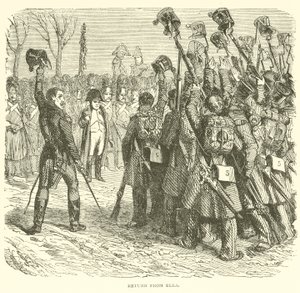 Regresso de Elba (gravura) de French School