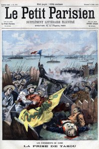 Revolt des Boxers (1898-1900): Os aliados capturam Takou na China - em "Le Petit Parisien". de French School