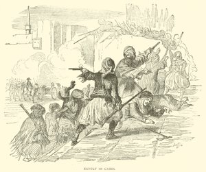 Revolta no Cairo (gravura) de French School