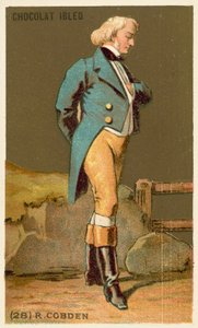 Richard Cobden, político inglês (chromolitho) de French School