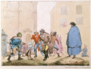 Roadsweepers em Paris, c.1820 de French School