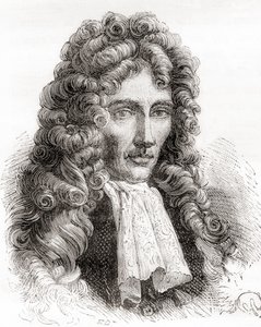 Robert William Boyle, filósofo natural anglo-irlandês, químico, físico e inventor, de Les Merveilles de la Science, pub.1870 de French School