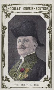 Robert de Flers (foto colorida) de French School