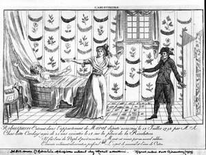 Robespierre Entrando no Apartamento de Marat de French School