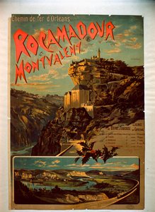 Rocamadour e Montvalent, c.1900 de French School