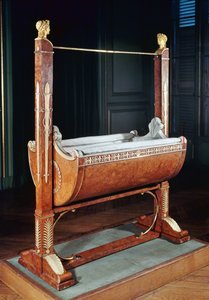 Berço de balanço do rei de Roma, de Saint-Cloud, 1811-15 (madeira de olmo)