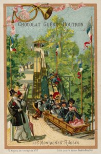 Roller coaster (chromolitho) de French School