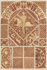 Arte romano-gótica (cor litho) de French School