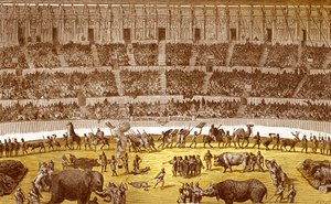 O circo romano na Antiguidade, de "Dictionnaire du Théâtre", Arthur Pougin de French School