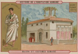 Casa romana e trajes de French School