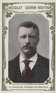 Roosewelt, presidente dos Estados Unidos (foto colorida) de French School