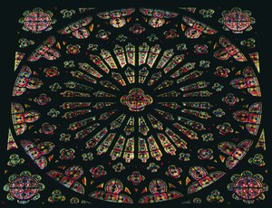 Rose window de French School