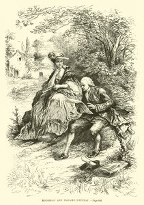 Rousseau e madame dEpinay de French School