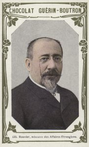 Rouvier, Ministro dos Negócios Estrangeiros (foto colorida) de French School