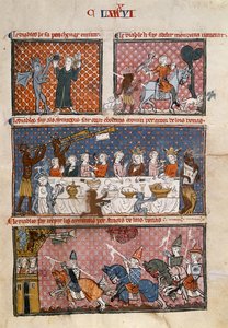 Real 19 C. I fol.204 Tentações diabólicas, de Le Breviari d