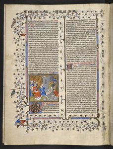 Royal MS 15 D III f.15v Cena do Antigo Testamento, 