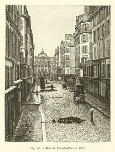 Rua Constantine em 1855 de French School