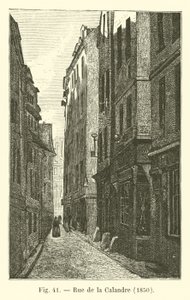 Rue de la Calandre, 1850 de French School