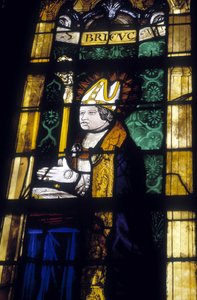 São Brieuc - vitral da Igreja de São Salvador de Dinan de French School