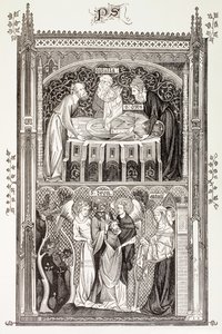 Saint Denis, de "A vida militar e religiosa na Idade Média", de Paul Lacroix, publicou Londres c.1880 de French School