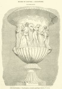 Sala dos Caryatids, vaso Borghese, em mármore pentelic, altura, Im, 717 (gravura) de French School