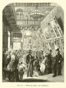 1849 Salon nas Tulherias de French School