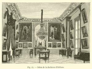 Salão da duquesa de Orleans de French School