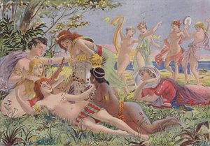 Sapho a Lesbos de French School