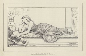 Sappho (litho) de French School