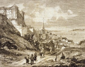 Saumur, França (gravura) de French School