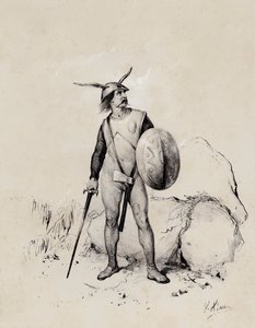 Soldado saxão, 445 (litho) de French School