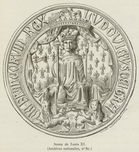 Selo de Luís XI (gravura) de French School