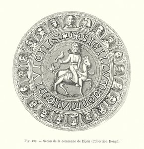 Selo da comuna de Dijon, Colecção Donge (gravura) de French School