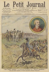 Cena de "King Without a Throne", a nova série no Le Petit Journal (cor litho) de French School